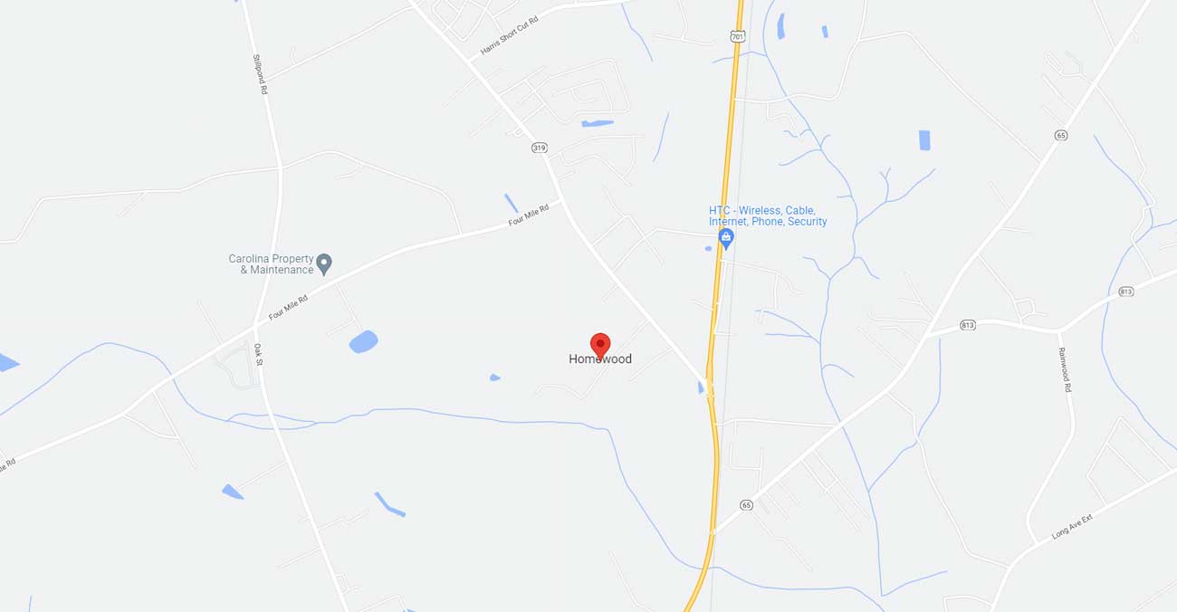 Homwood South Carolina 29526 Map