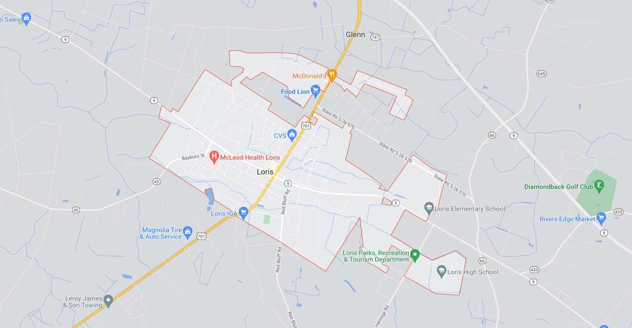 Loris South Carolina 295869 Map
